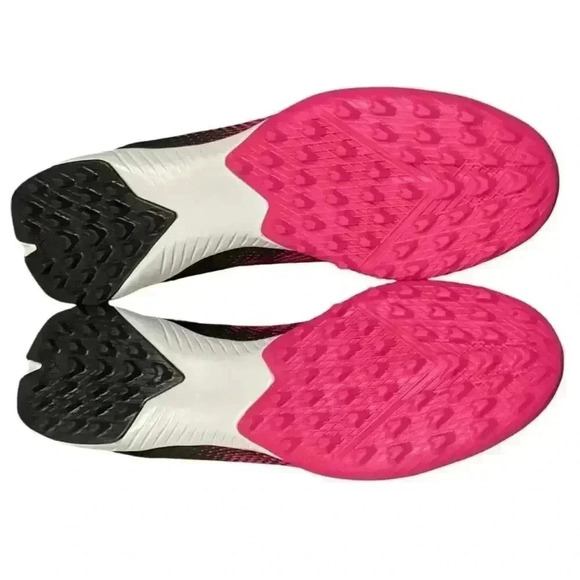 adidas Shoes Mens 12 Pink Black X SPEEDPORTAL.3 Laceless Turf Soccer Mesh NEW - Picture 7 of 9